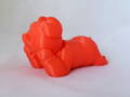 FIBER3D PLA termo oranžový bílý filament 1,75 mm 1 kg