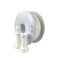 PLA FiberSatin filament bílý Pearl SEMI-MATTE 1,75mm Fiberlogy 850g