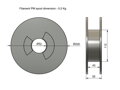 Filament FILAMENT-PM WOODjet přírodní 1,75 mm 0,5 kg.