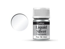 Barva Vallejo Liquid Gold 70790 Silver (Alcohol Based) (35ml)