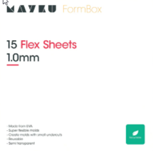 Mayku FormBox Flex fólie 1,0 mm (15 ks v balení)