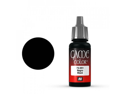 Vallejo Game Color 72051 Black (17 ml)