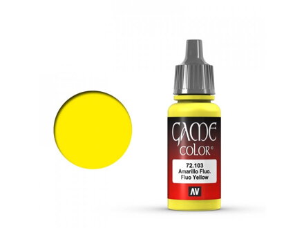 Vallejo Game Color 72103 Fluo Yellow (17 ml)