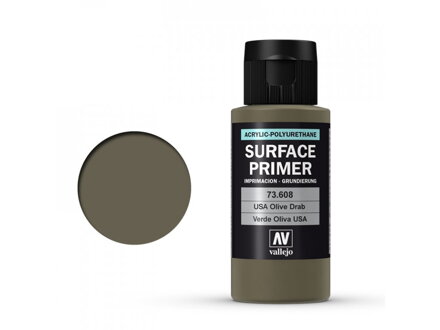 Vallejo Surface Primer 73608 USA Olive Drab (60ml)