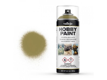 Vallejo Hobby Spray Paint 28001 Panzer Yellow (400ml)