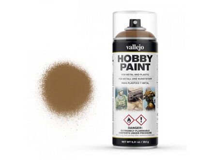 Vallejo Hobby Spray Paint 28014 Leather Brown (400ml)