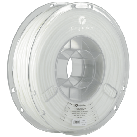 PolyFlex TPU95 filament bílý 1,75mm Polymaker 750g