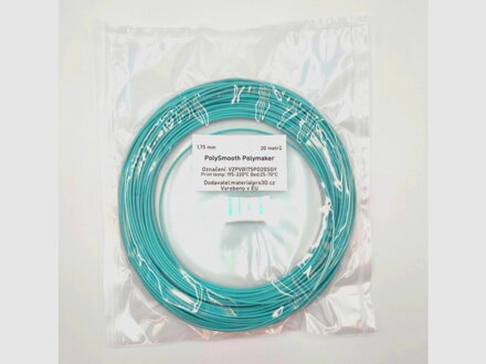 VZOREK 20 METRŮ - PolySmooth filament arctic teal 1,75mm Polymaker