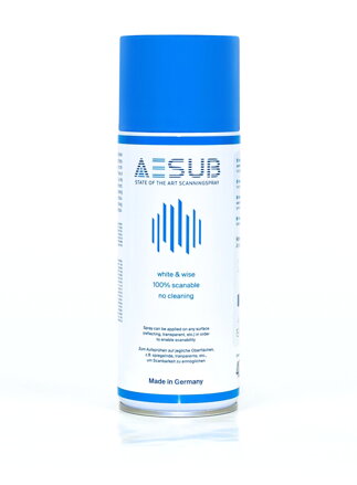 3D skenovací sprej odpařovací Blue mizející AESUB bílý 400 ml