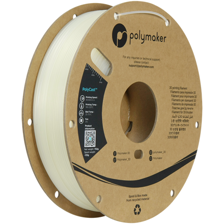PolyCast filament natural 1,75mm Polymaker 750g PolyCast filament natural 1,75mm Polymaker 750g