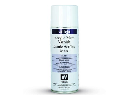 Lak ve spreji Vallejo 28531 Matt Spray Varnish (400ml)