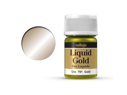 Barva Vallejo Liquid Gold 70791 Gold (Alcohol Based) (35ml)