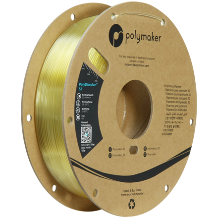 Polydissolve S1 filament natural 1,75mm Polymaker 750g
