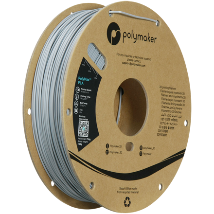 PLA PolyMax filament šedý 1,75mm Polymaker 750g