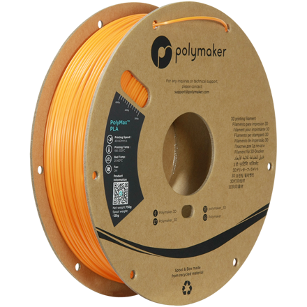 PLA PolyMax filament oranžový 1,75mm Polymaker 750g