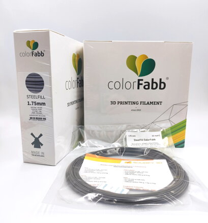 VZOREK 15 METRŮ - METAL filament STEELFILL 1,75mm ColorFabb