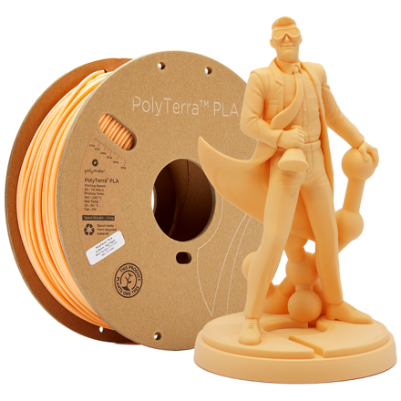 PLA PolyTerra filament Peach 1,75mm Polymaker 1000 g