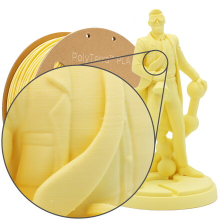 PLA PolyTerra filament Banana 1,75mm Polymaker 1000 g