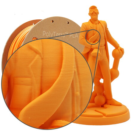 PLA PolyTerra filament Sunrise Orange 2,85mm Polymaker 1000 g