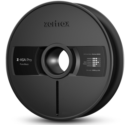 Filament Zortrax Z-ASA Pro pro M300 - 1,75mm - 2 kg - Čistě černá