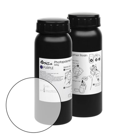 Xyzprinting UV pryskyřice - 2 x 500 ml - čisté (xyz superfine)