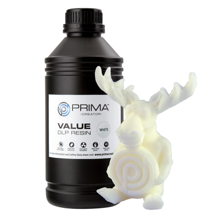 PrimaCreator Value UV / DLP Resin - 1000 ml - White