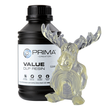 PrimaCreator Value UV / DLP Resin - 500 ml - Clear