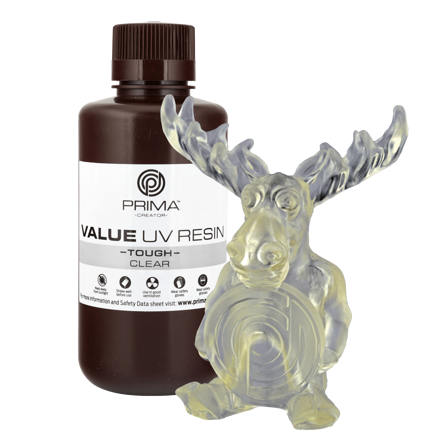 PrimaCreator Value tough UV pryskyřice (ABS like) - 500 ml - clear