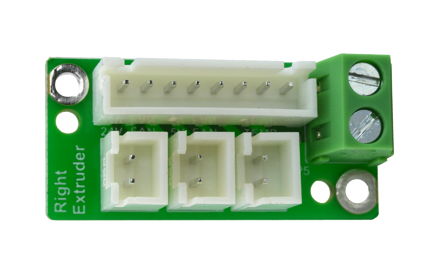 Flashforge Creator Pro 2 Deska pravého extrudéru