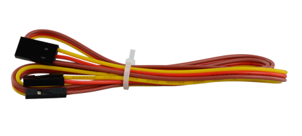 3P color brown red orange cable length 80cm, one end 2.54 DuPont female 3P, one end DuPont female 1Px3