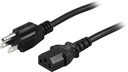 Deltaco napájecí kabel - 2 m - USA