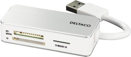Čtečka karet Deltaco USB 3.1 - 3 -slot