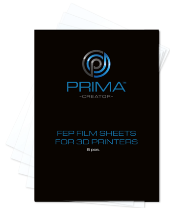 PrimaCreator FEP Film Sheets for 3D Printers - 140 x 200 mm - 5-pack