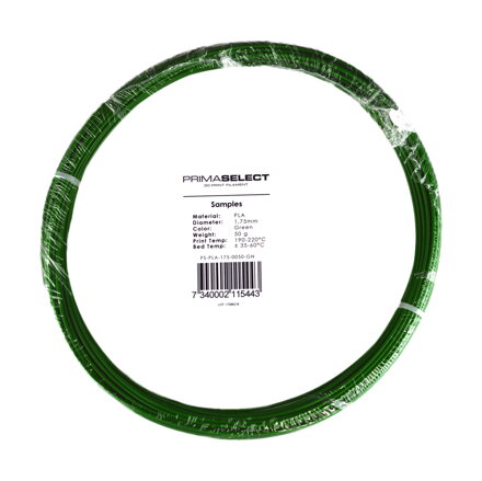 Primaselect PLA - 1,75 mm - 50 g - zelená