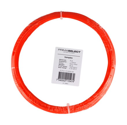 Primaselect PLA - 1,75 mm - 50 g - Neon Red
