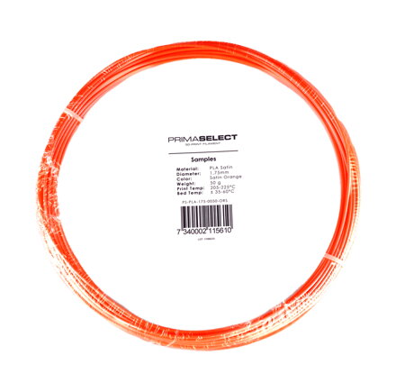 Primaselect Pla Satin - 1,75 mm - 50 g - oranžová