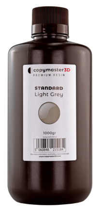 Copymaster3D Standardní UV pryskyřice - 1 kg - Světle šedá