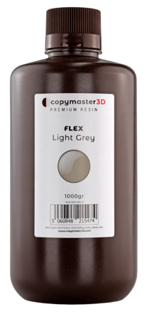 Copymaster3D UV pryskyřice Flex – 1 kg – světle šedá