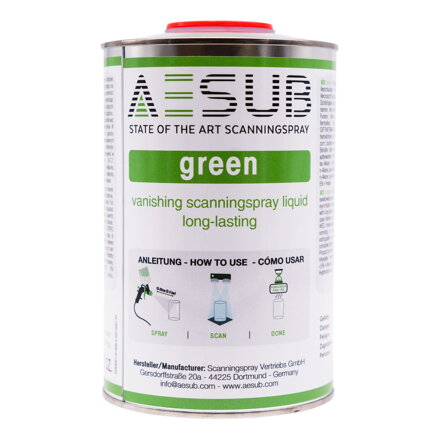 AESUB Green - Spray Gun Solution skenovací sprej - 1000 ml