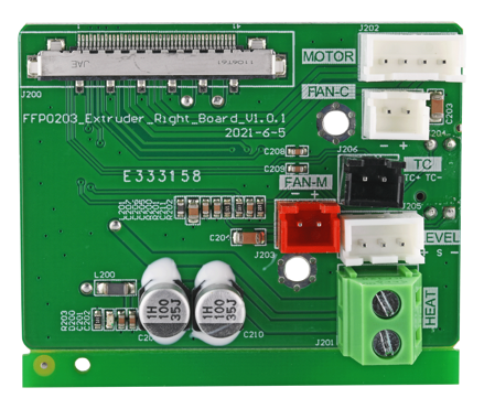 Flashforge Creator 3 Pro Left Extruder Board