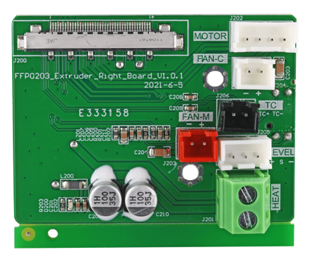 Flashforge Creator 3 Pro Deska pravého extrudéru