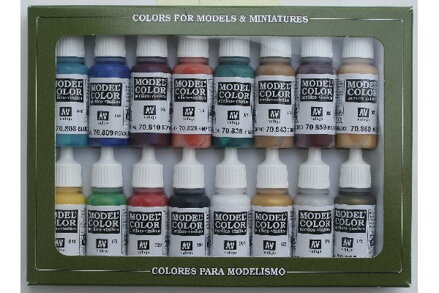 Vallejo Acrylic Model Color Set Ancient/Medieval (16)