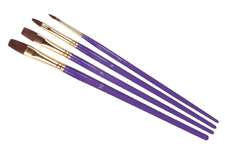 Humbrol AG4305 Brush Pack - Size (3/5/7/10) Flat