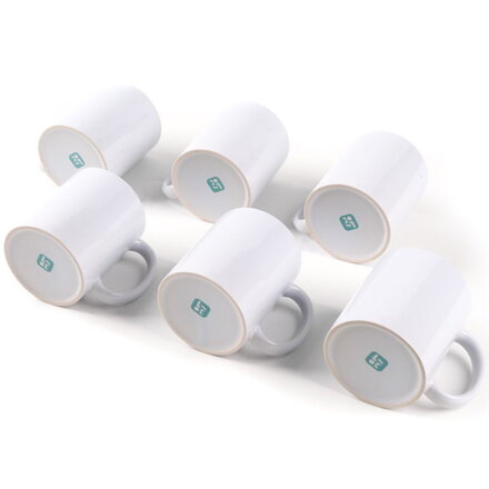 LOKLiK Sublimační hrnky - Nepotiskované - 325 ml - Šestibalení