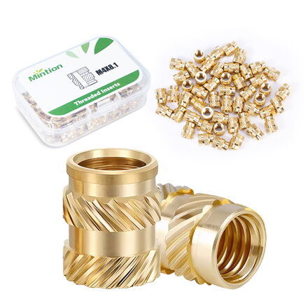 Mintion M4 x 8,1mm x 6,3mm Sada závitových vložek - 50 ks