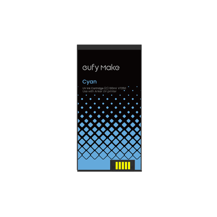 Eufymake UV inkoustová kazeta (CMYKWG) pro UV tiskárnu – UV inkoustová kazeta (C)