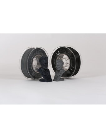 Print With Smile - PLA DUO PACK - 1,75 mm - Grey/Black - 2 x 500 g