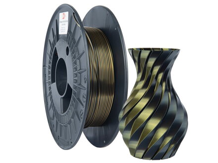Filament 3D POWER SILK DUAL ZLATÁ+ČERNÁ 1,75 mm 0,3 kg.