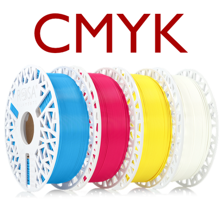 Filament ROSA3D PLA Starter SET "LITHOPHANE" CMYK 1,75 mm 4x1 kg