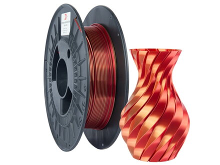 Filament 3D POWER SILK DUAL ČERVENÁ+ZLATÁ 1,75 mm 0,3 kg.